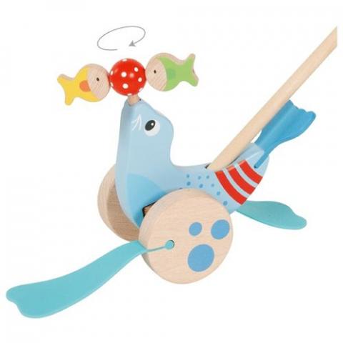 Humming Spinning Top with Wooden handle Mother Goose