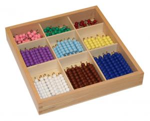4.43.1 Checker Board Beads with Box E & O Montessori Materials