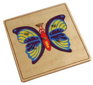 5.03.3 Butterfly Puzzle and Control Card E & O Montessori Materials