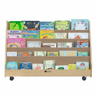 Book Rack with 5 Shelves front prop