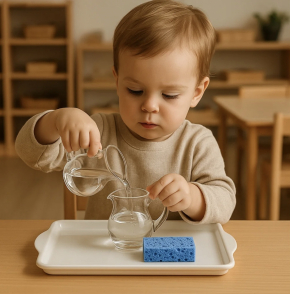 Pouring Water Activities with Two  Clear Pitchers Set Pouring Water Activities with Two  Clear Pitchers Set